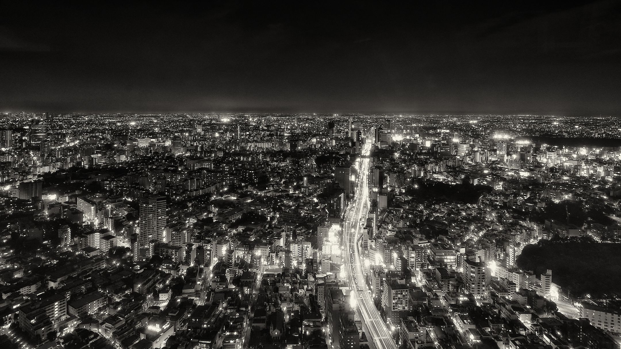 Nachtsicht über Tokyo